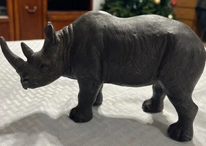 Vintage Hard Plastic???? 434 By Rhinoceros Figurine 4.75” H X 8.5” W - Picture 1 of 24