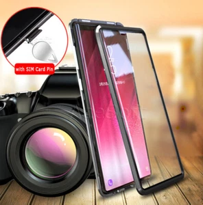 Brand NEW Magnetic Adsorption Tempered Glass Case Cover f Samsung Galaxy Note 9 - Photo 1 sur 1