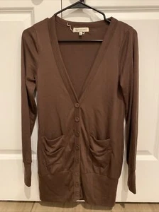 Poof Excellence Brown Cardigan - size m - Picture 1 of 3