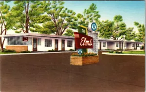 MIAMI, FLORIDA - OLMS MOTEL - CARTOLINA D'EPOCA IN LINO - Foto 1 di 2