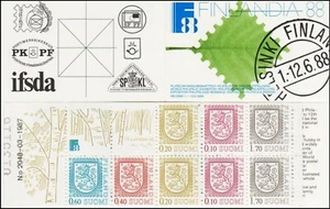Lion Coat of Arms Slot Machine Booklet Pane n. 13 Finland Mint MNH Booklet 1987 - Picture 1 of 1