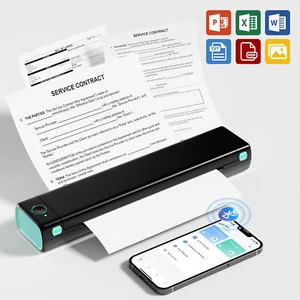 Portable Printers Wireless Bluetooth Thermal Printer Support 8.5" X11" US Letter - Picture 1 of 8