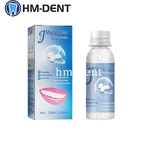 Perline Riparazione Denti Fissaggio Temporaneo Perline Riutilizzabili Modellabili Denti Finti 30ml/Bottiglia - Foto 1 di 7