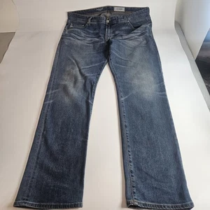 Pantalones de mezclilla AG Adriano Goldschmied para hombre 40x33 azul "The Matchbox ajustados rectos" - Imagen 1 de 5