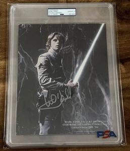 Mark Hamill Signed 8x10 Photo Luke Skywalker PSA 10 Gem Auto Encased Authentic - Picture 1 of 3