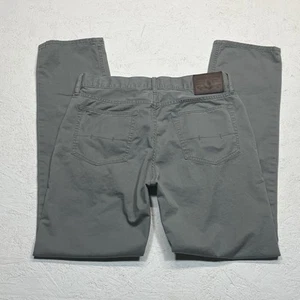 Polo Ralph Lauren Pants Jeans Mens 30x30 Gray Stretch Slim Straight Fit - Picture 1 of 13