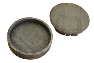 Antigua piedra china Songhua piedra tinta con tapa - losa de tinta de caligrafía para eruditos Foto 1 de 4