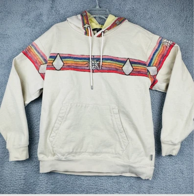 Volcom Mike Ravelson Sudadera con Capucha Para Hombres Pullover Grande Polar Arco Iris Rayas Colaboración Foto 1 de 4