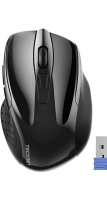 TECKNET Wireless Mouse, 2.4G Ergonomic Optical Mouse, Computer Mouse for Laptop, - Image 1 of 3