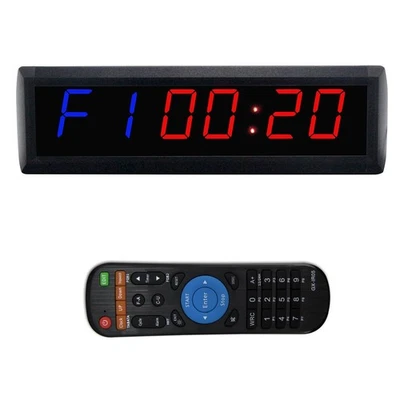 Gym Timer Countdown/UP Stoppuhr18 Zoll Gym Uhr Tragbare Led Wand Uhr Digital ... - Bild 1 von 4