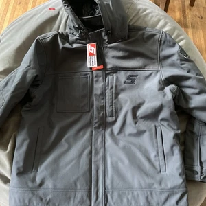 SNAP ON TOOLS HOODED JACKET INSULATED WINTER COAT ZIP UP 2022 GRAY 2XL - Picture 1 of 14