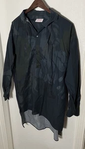 Gallego Desportes Made in France Women's Cotton Abstract Long Tunic Blouse Sz S - Picture 1 of 13