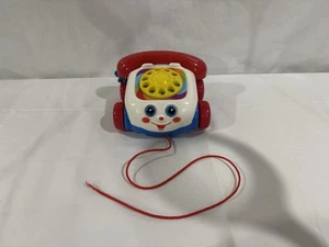 VTG 2000 Mattel Fisher Price Chatter Phone Pull Along Plastic Baby Toy - Picture 1 of 8