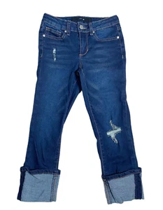 JOE'S Kids Distressed Cuffed Hem Jeans Girls' size 8 - Picture 1 of 10