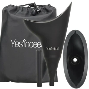 Dispositivo de micción femenino original YESINDEED silicona (negro) - Imagen 1 de 2