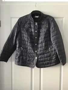 Wie neu Damen Jacke Gr.48 blau Denim/Jeans Look wattiert tolle Qualität - Bild 1 von 3