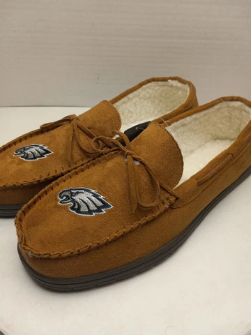 PHILADELPHIA EAGLES NFL MEN MOCCASIN TAN XL 13 - 14 SLIPPERS LOAFERS FOCO Cover