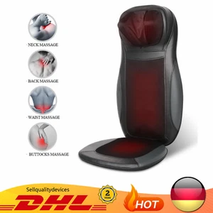Estera de masaje Shiatsu cojín de asiento de masaje con función de calor y control remoto DHL DE!! - Imagen 1 de 13