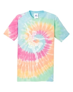 Dance Ballerina Typography Youth Tie Dye T-Shirt Girl Ballet Dancer - Picture 1 of 7