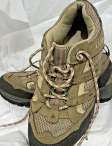 LL Bean Women's Tan Pink Leather Mesh Tek 2.5 WP Trail Hiking Sneaker Sz 8.5m - Picture 1 of 8