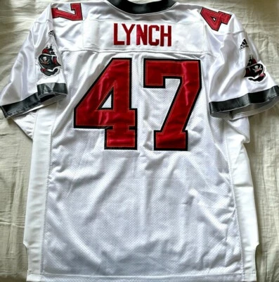 John Lynch Tampa Bay Buccaneers 1998 2001 authentic Adidas white stitched jersey - Image 1 of 2