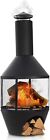 Chiminea Patio Heater for Wide Heat Output and Viewing Angle Stylish Mexican