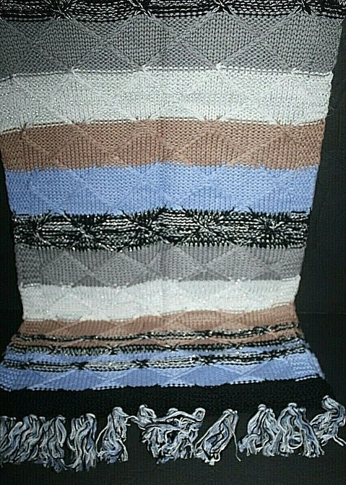 VERA BRADLEY Cozy Striped Scarf Cozy Plaid Neutral NWT - Image 1 of 1