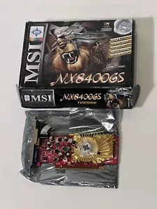 MSI NX8400GS TD256E 256MB VGA DVI Video Graphics Card PCIe Nvidia GeForce AS-IS - Picture 1 of 5