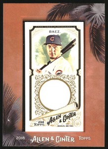 2018 Topps Allen and Ginter Mini Framed Relics #MFRJB Javier Baez