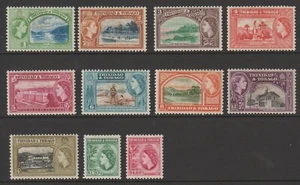TRINIDAD & TOBAGO 1953-55 QE11 SET TO $4.80 (HM) - Picture 1 of 2