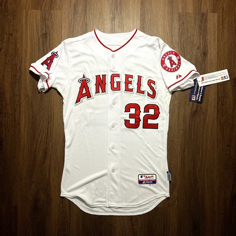 100% Authentic Josh Hamilton Majestic Los Angeles Angels Jersey Size 40 M Mens Cover