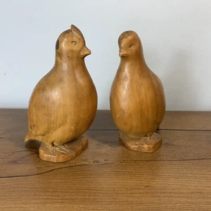 Vintage handgeschnitzte Vögel Palme von Gilead Kunst Dekor Akzent - Bild 1 von 9