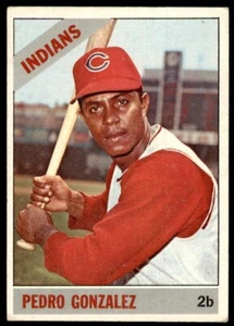1966 Topps Baseball Card Pedro Gonzalez G Cleveland Indians #266 - Picture 1 of 2