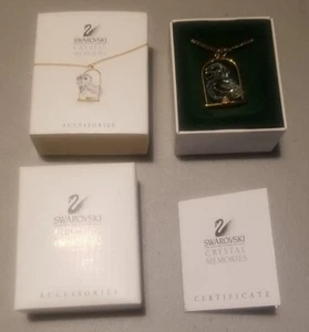 Swarovski Crystal Memories Bird on Perch Pendant Accessories Vintage Figurine - Picture 1 of 3
