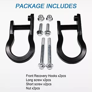 1 par de ganchos de remolque para Chevrolet GMC Silverado Sierra 1500 2007-2019 **PIEZAS GM - Imagen 1 de 1