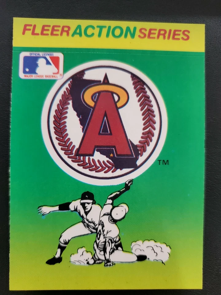 Vintage California Angels Fleer Sticker 80s - Image 1 of 1
