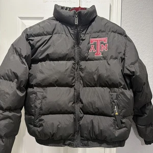 Chaqueta acolchada Tempco Texas A&M Aggies negra con relleno impermeable para mujer mediana - Imagen 1 de 9