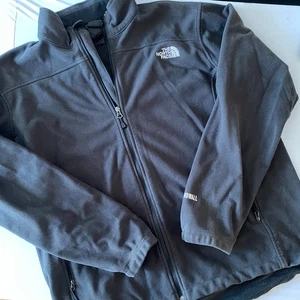 The North Face Windwall Men's Large Full Zip Softshell Jacket Black Mock Neck - Picture 1 of 7