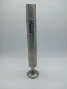 Vase Edelstahl 70er Metall Brutalist Design Stainless Steel modernist design #2 - Bild 1 von 6
