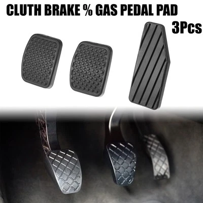 3Pcs Clutch Brake Pedal Cover Car Gas Pedal Cover Fit for Suzuki Aerio Black - Изображение 1 из 4