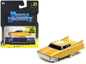 Gene Winfield’s 1961 Cadillac Maybelline Yellow Metallic 1/64 Diecast Model - Picture 1 of 1