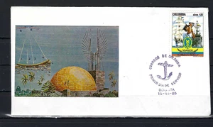 ESCUELA NAVAL ""BUQUE GLORIA      JOSE P. PADILLA.-    F.D.C.  COLOMBIA  1985 - Picture 1 of 2