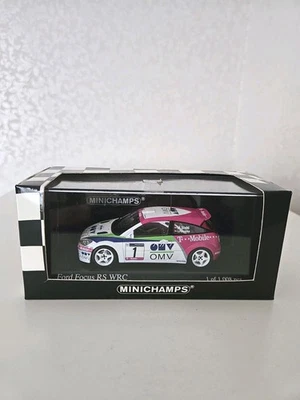 Minichamps 1.43 430 028901 Ford Focus WRC Bugenland Rallye 2002 #1 Stohl + Foto 1 de 4