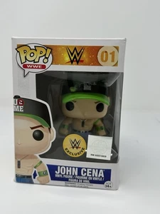 Funko Pop WWE John Cena #01 WWE Shop Exclusive Green/Black Hat RETIRED!!! - Picture 1 of 10