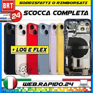 D14_BACK COVER SCOCCA POSTERIORE FRAME+FLEX+TELAIO COMPLETA IPHONE 14  ROSSO RED - Foto 1 di 1