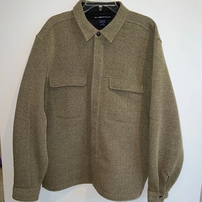 ExOfficio Fleece Snap Up Collared Shirt Jacket Shacket Flap Chest Pockets Size L - Image 1 of 4