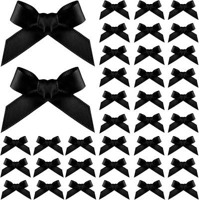 100Pcs Ribbon Bows, 1.57X0.4In Mini Bows for Crafts Cute Small Ribbon Tiny Bows - Image 1 of 4
