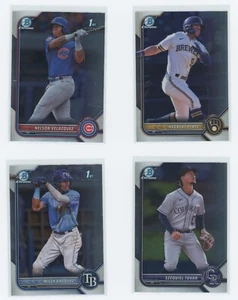 2022 BOWMAN CHROME BASEBALL - 1ST BOWMAN & ROOKIE CARDS - PICK YOUR CARDS - Picture 1 of 24