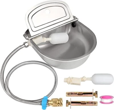 Dispensador Automático de Agua para Perros, Fuente de Agua de Acero Inoxidable para Mascotas, Grande Foto 1 de 4