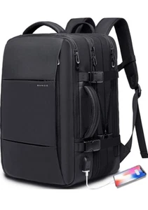 BANGE 45L Travel Expandable Backpack, Business Backpack For 17.3” Laptop, w/USB - Picture 1 of 9